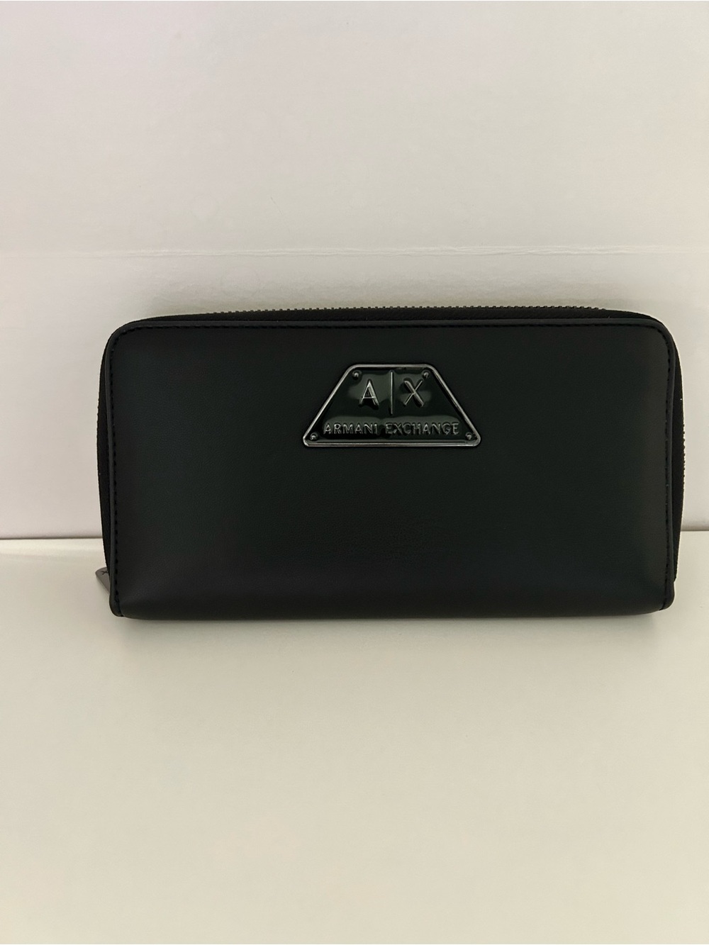 A/X Armani Exchange Black Zip Around Wallet
